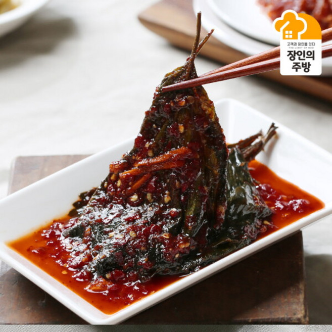 [장인의주방] [이광석장인]깻잎무침1kg 양념깻잎 반찬 밥도둑, 1kg, 1개