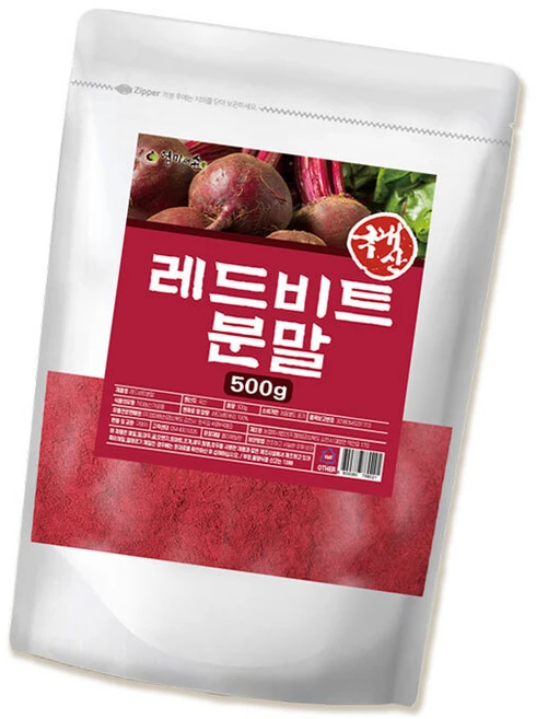건강마음 국산 레드비트 뿌리 가루 분말, 500g, 1개 - 쿠팡