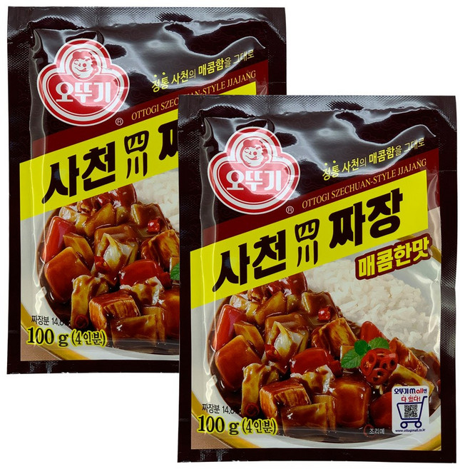 오뚜기 사천짜장 과립형 매콤한맛, 100g, 2개