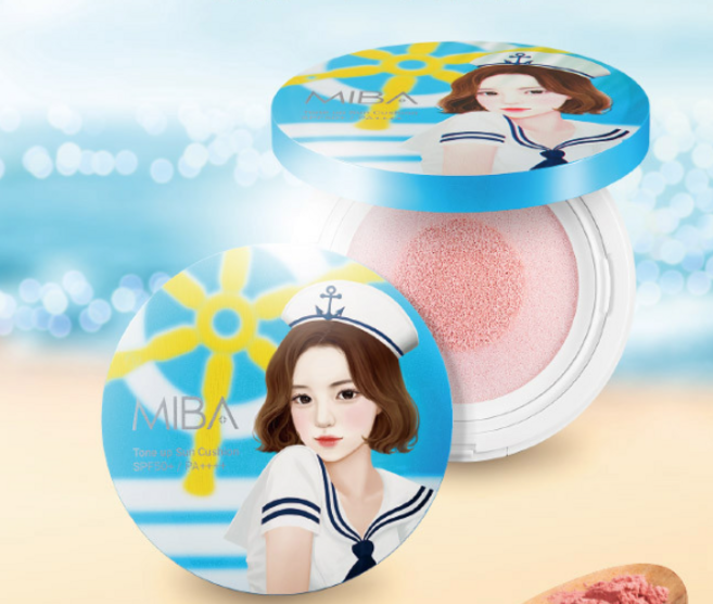 미네랄바이오 미바 핑크 톤업 선쿠션 2022 리뉴얼, 24g, 1개