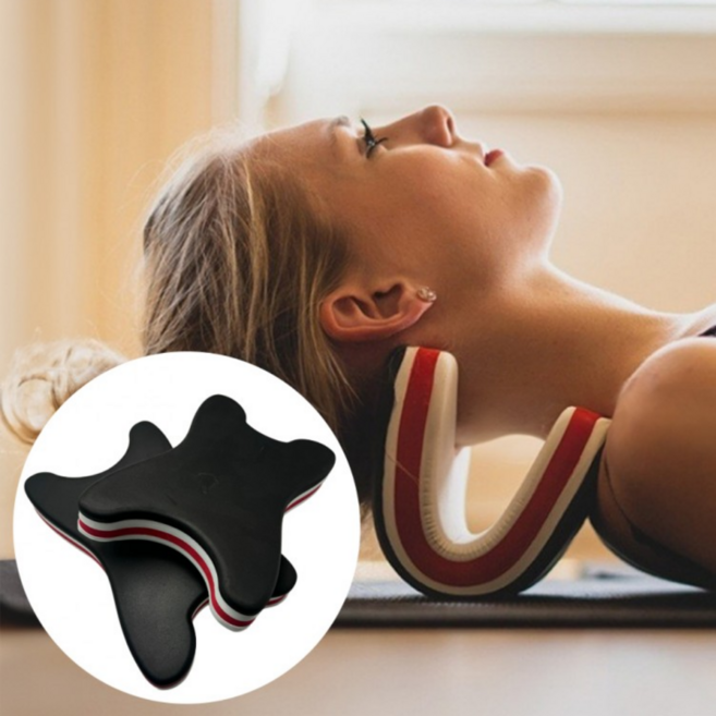 목견인기 목베개 스마트 목 스트레칭 경추 마사지, 1개