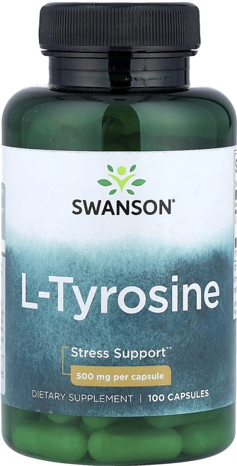 Swanson L-티로신 500mg 캡슐 100정, Swanson L티로신 500mg 캡슐 100정, 1개 - 쿠팡