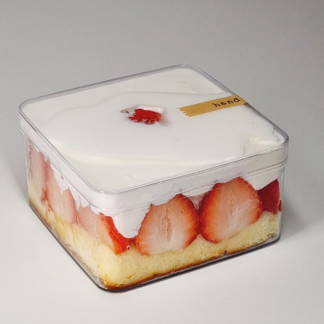 PS020 보틀케이크용기 12개 정사각 대형 투명사각통 티라미수용기 카페디저트포장케이스 떠먹는큐브케익쿠키통 사탕통 플라스틱 보틀케이크케이스 케이크보관함 일회용도시락케이크상자