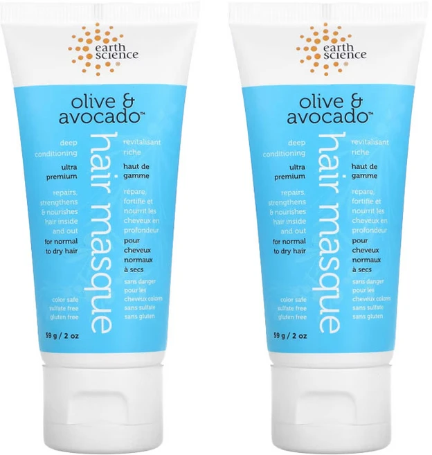 얼스사이언스 딥 컨디셔닝 헤어 마스크 올리브 & 아보카도, 59g, 2개 - 쿠팡