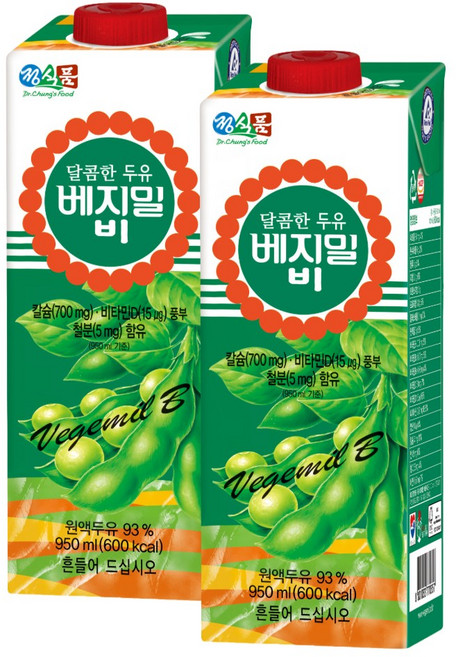 정식품 달콤한 베지밀B 베지밀비 950ml 4개