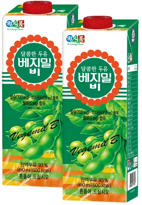 베지밀 달콤한 두유 B, 950ml, 6개 - 쿠팡