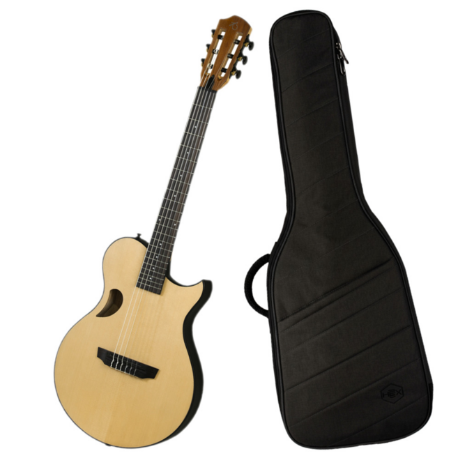 [최다구성품지급] 헥스 Y500N NT 세미 클래식 기타 / 나일론 스트링 / 엘알백스 픽업