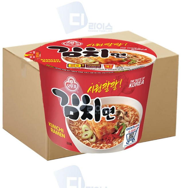 오뚜기 김치면 105g 24개 컵라면 김치라면 용기면 gaj*88609Qz, 1개