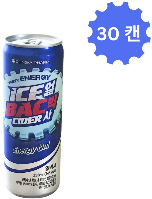 동아제약 얼박사 대용량 캔, 355ml, 30개