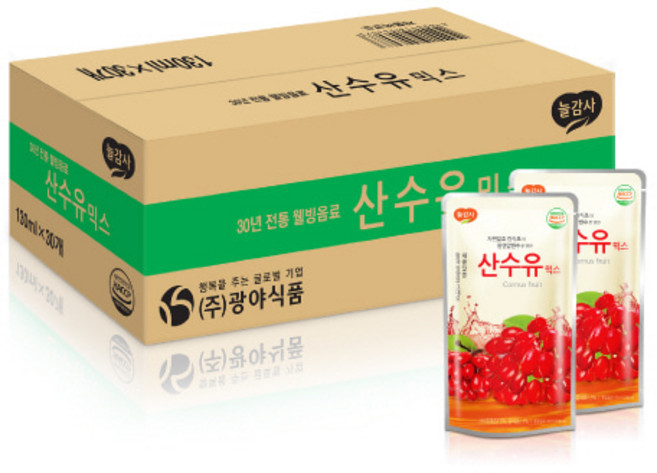 광야 산수유 믹스 1Boxx30팩, 1박스, 30, 3.9L