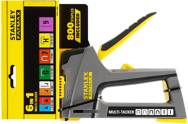 스탠리 4 IN 1 다목적 멀티 손 타카 핸드타카 목공 일자 전선 U자타카 FMHT6-70868, 1개