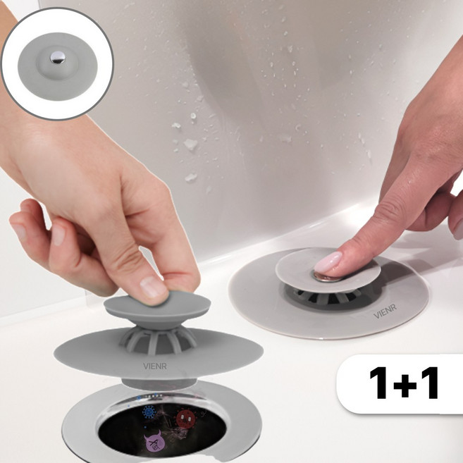 VIENR 깔끔한생활 세면대 냄새 트랩 물마개, 2개