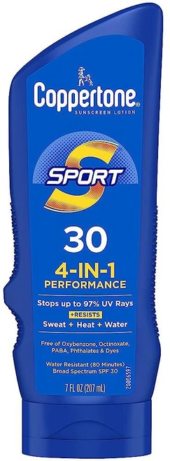 Coppertone 스포츠 자외선 차단 로션 89mL SPF 50 광범위 스펙트럼 커버(포장은 다를 수 있음), SPF 30, 1 - 쿠팡