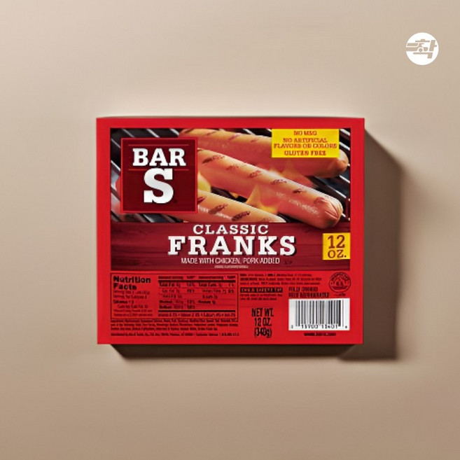 부대찌개 후랑크 소세지 바스 클래식 프랑크 2개, 454g