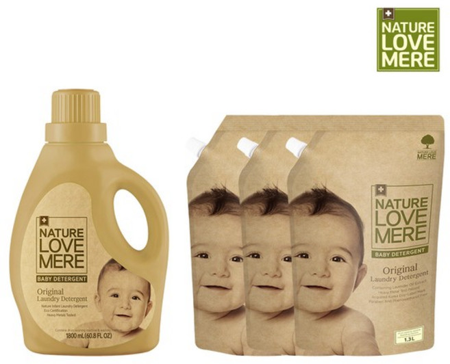 아기세탁세제 용기형 1800ml 1개+리필형1300ml 3팩, 쿨프레쉬향, 1개
