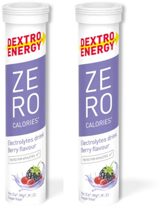 덱스트로 에너지 제로 칼로리 마그네슘 칼륨 칼슘 함유 전해질 음료 베리맛, 2개, 20정