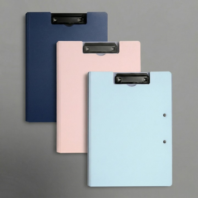 아우리온 깔끔정리 강력고정 강한내구성 더블 바인더, 1세트, 네이비1+연핑크1+연블루1