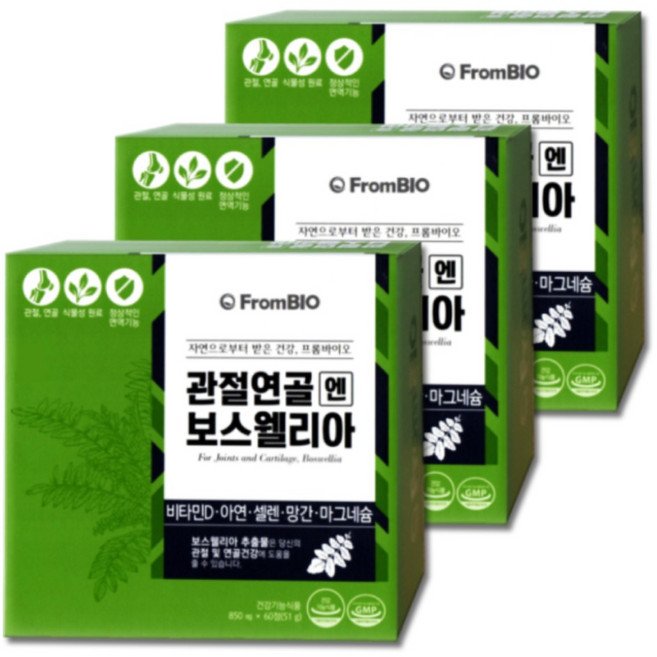 프롬바이오 관절연골엔 보스웰리아 (3개월분), 51g, 3개