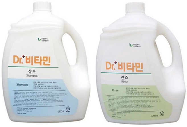 대용량 닥터비타민 샴푸 4200ml + 린스 4200ml 업소용, 1개, 4.2L