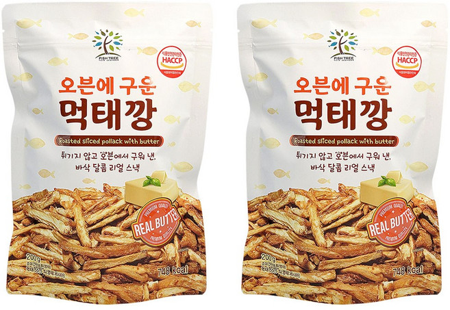 피쉬트리 오븐에 구운 먹태깡 200g x 2, 2개