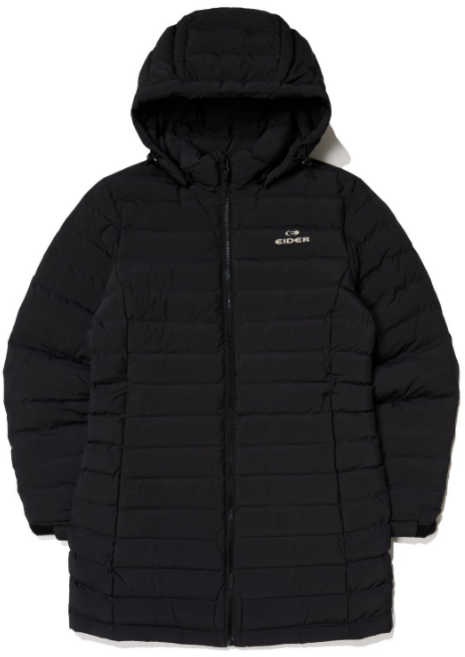 아이더 베이직한 일자 퀼팅 디자인의 겨울 여성 튜브 슬림 롱 다운 DWW24584-Z1