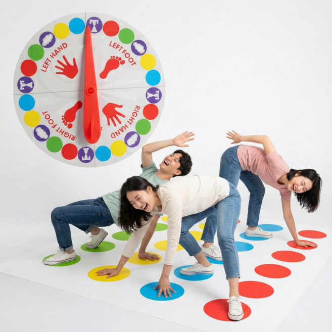 모던데이 홈 파티 트위스트 보드 게임, 1개, 혼합