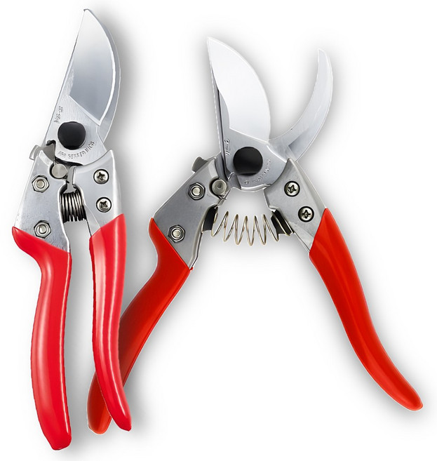 일본 정품 ARS 아루스 원터치스톱퍼 고급전지가위 적과 채과 원예 화훼 분재, 1개