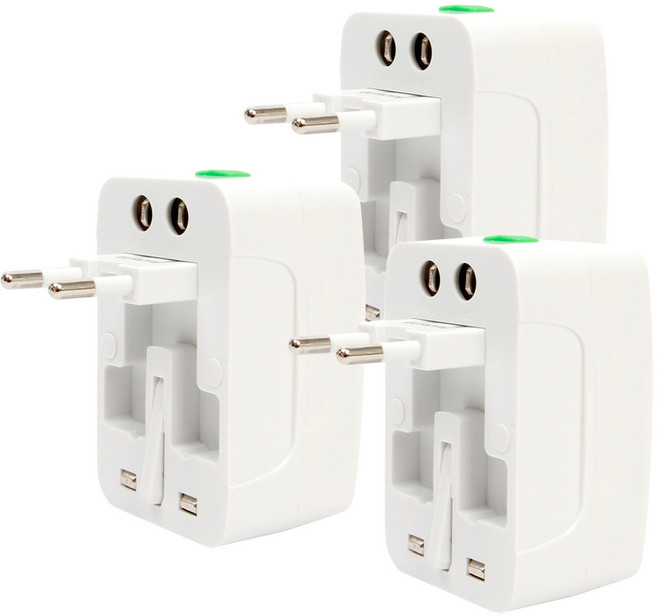 [당일출고] 해외여행 필수 올인원 멀티어댑터, 3개