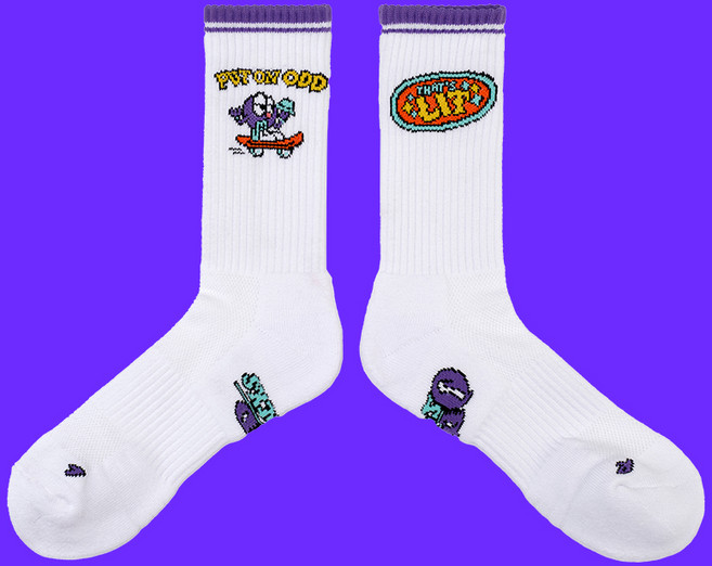 오드삭스 면스포츠양말 귀여운양말 스트리트 양말 풋 온 오드