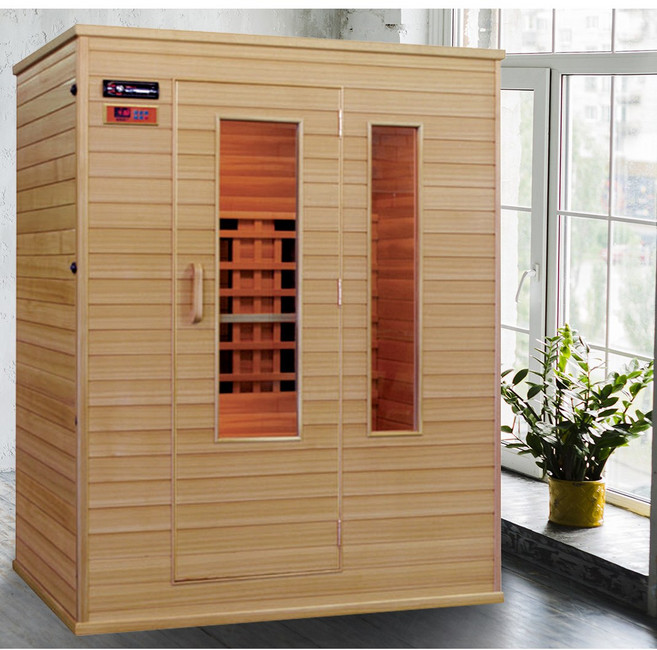 가정용 사우나 원적외선 이동식 건식 편백사우나 찜질방 사우나 원적외선사우나 이동식사우나 건식사우나 3 4인용사우나 개인 전신 150, 오렌지