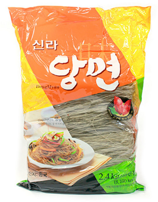 바로소스 신라 당면 2.4kg 사리 업소용 잡채 전골, 1개
