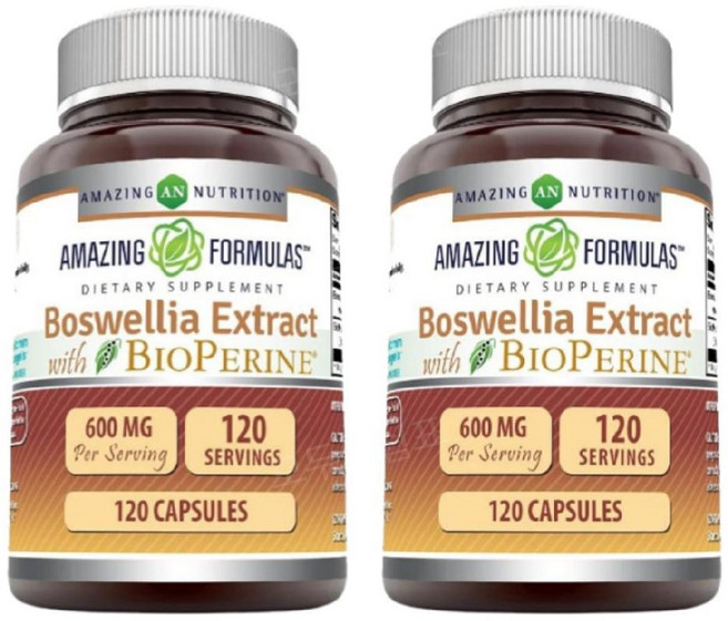 어메이징포뮬러스 보스웰리아 Boswellia 600mg 120캡슐 2개 바이오페린
