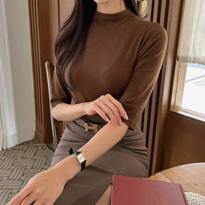 블랙홀제이 여성용 데이지 반목 폴라 티