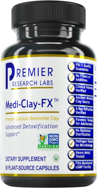 Premier Labs Medi Clay-FX 칼슘 벤토나이트 디톡스피케이션 90베지캡슐, 90정, 1개 - 쿠팡