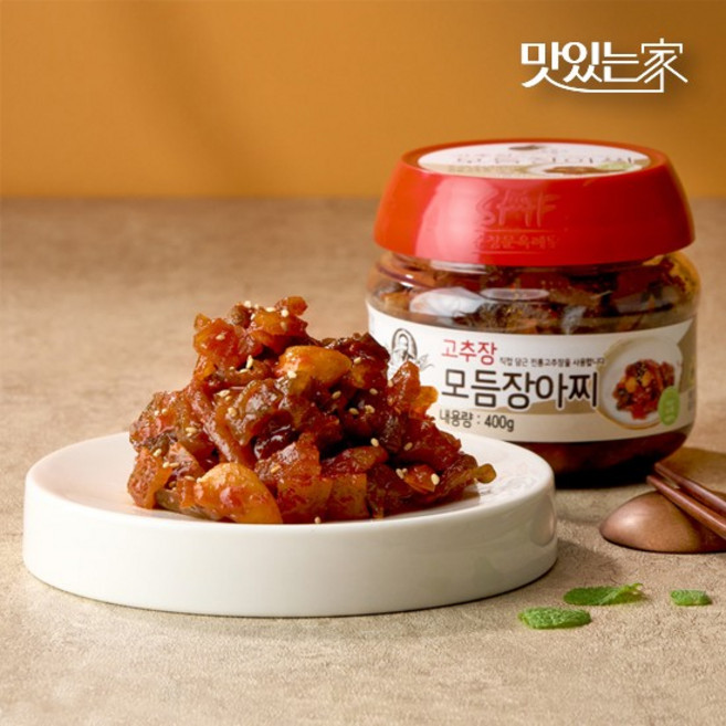 순창문옥례식품 고추장 모듬 장아찌 400g 100%국내산, 없음, 1개