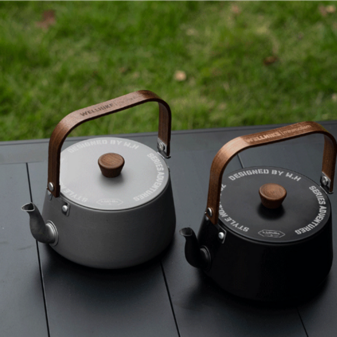 담따 캠핑용주전자 캠핑케틀 미니케틀, 1개, 티타늄그레이