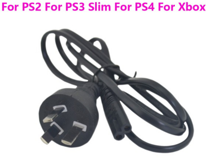 AU용 범용 전원 케이블 PS1 슬림 PS4 Xbox AC 전원 케이블 어댑터 충전 코드 라인 케이블 12m, 1개