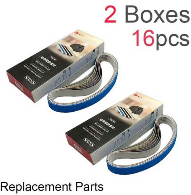 칼갈이 전동 TAIDEA 샌딩 벨트 전기 나이프 전문 숫돌 그릿 320 600/1000 도구, 4)Sanding belts 2pcs