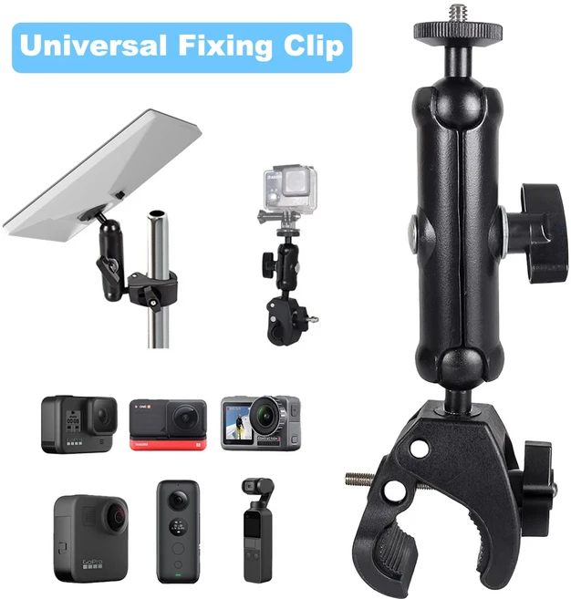 호환 스타링크 미니 폴 마운트 클램프 RV 마운트 (스타링크 미니용 차량 RV 사다리 폴 마운트용 파이프 어, 01 fixed bracket