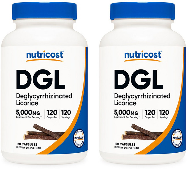뉴트리코스트 DGL 감초추출물 5000mg 120캡슐 2병, 120캡슐 2개, 2개, 120정