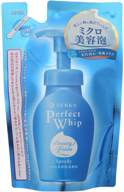 SENKA 專科 Speedy超微米潔顏慕斯補充包, 1瓶, 130ml