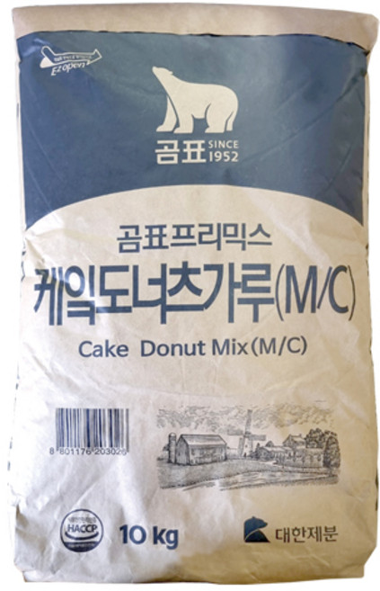 곰표 케잌도너츠가루(M/C) 10kg X 2개 (총20kg) 도넛가루