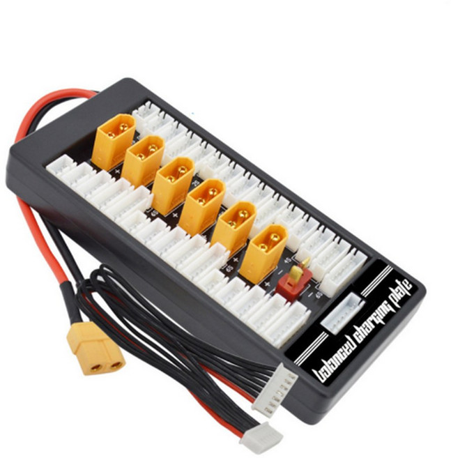 B6 병렬 충전 보드 밸런스 라인 XT60 배터리 2S 드론 플러그 자동차 충전기 RC Lipo 항공기 6S, XT60 connector, 1개