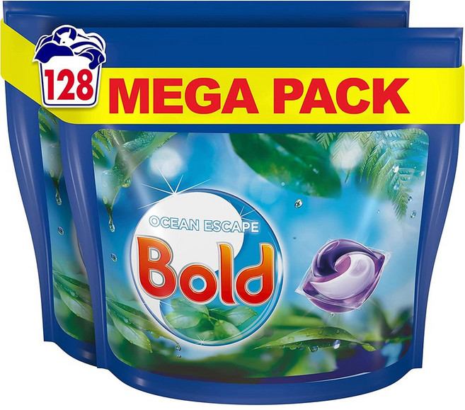 볼드 올인원 캡슐세제 오션이스케이프 64탭 x2팩, 1세트