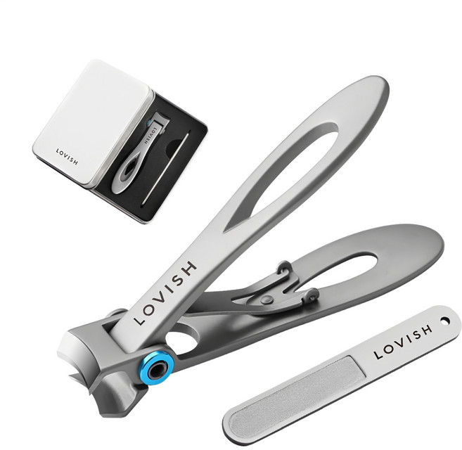 두꺼운 손 발톱깎이 세트, 실버, 1세트