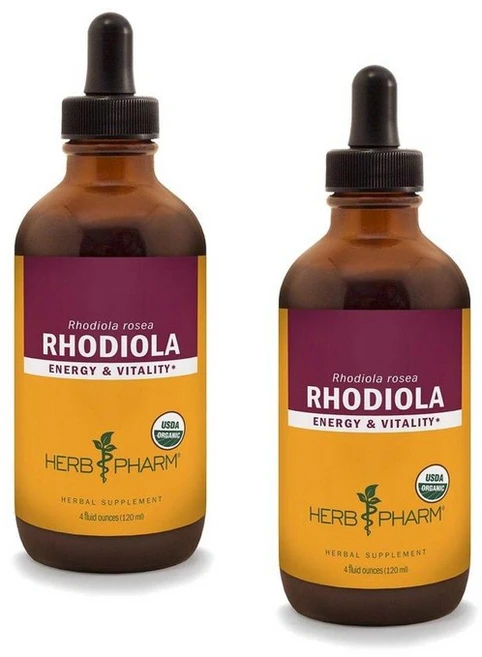 허브팜 로디올라 루트 홍경천 추출물 Herb Pharm Rhodiola, 2개, 120ml - 쿠팡