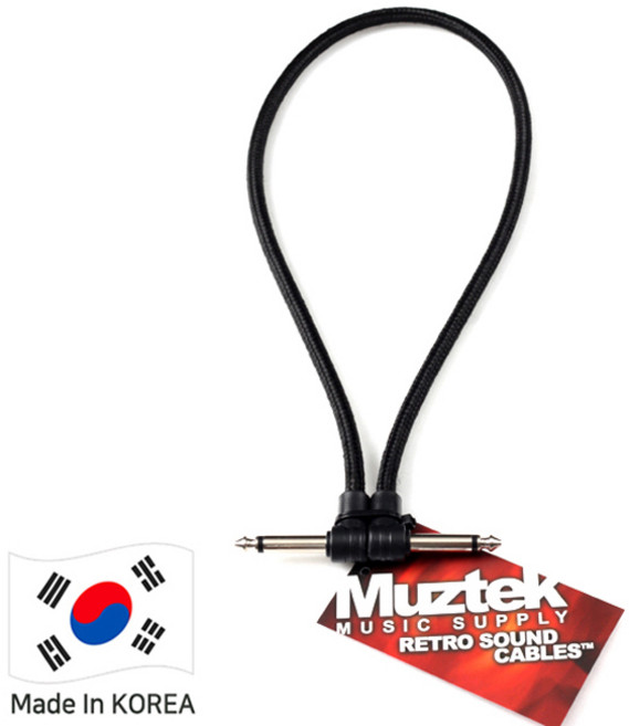 가성비 좋은 이펙터 패치케이블 15Cm 20Cm 25Cm 30Cm 45Cm 60Cm 기타 케이블 길이에 맞게, RS-60(60Cm)