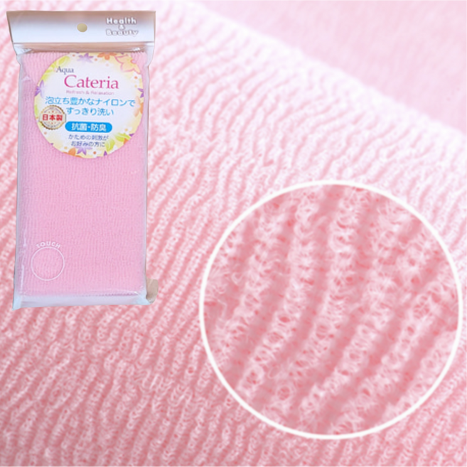 거품대마왕 매우 두껍고 까슬까슬 까칠한 매일쓰는 데일리 파스텔 샤워타올 하드타입, 1개, 1개입, 레드