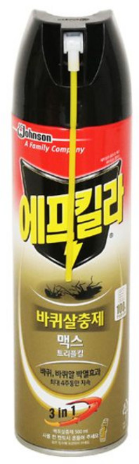 바퀴벌레살충제 에프킬라 레이드트리플킬 500ml 에어졸 살충제 바퀴벌레약 방충제 바퀴벌레살충제, ♧♣본품♣♧