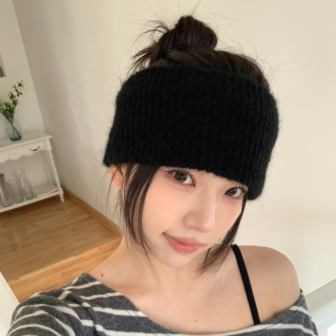 블루씨티 에넬 와이드 니트 헤어밴드 반다나